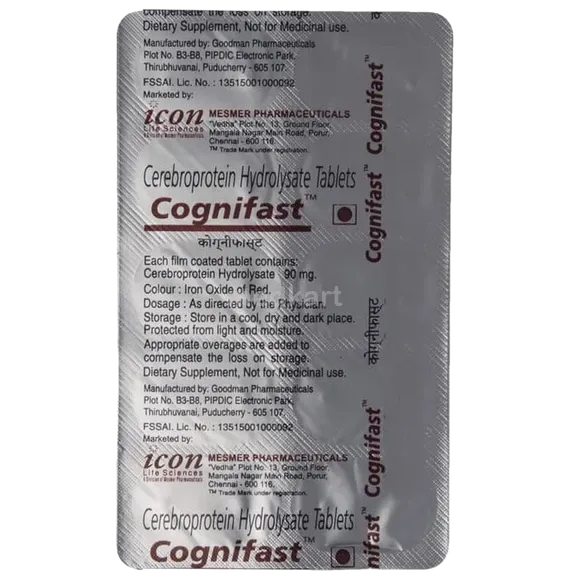 cognifast 90mg tablet 10's